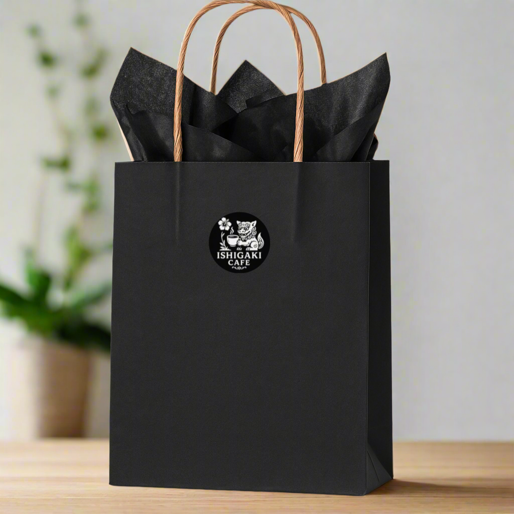 Ishigaki Cafe Original Black Mug & Coffee Set